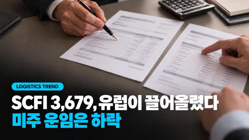 SCFI 3,679, 지수를 끌어올린 건 유럽이고 미주는 내렸다